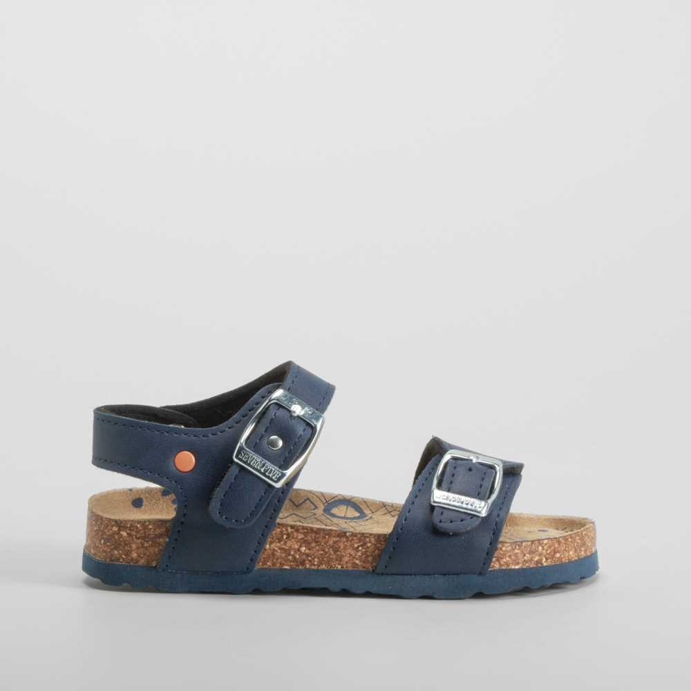Sandalia bio infantil azul SEVEN FIVE - Talla: 27