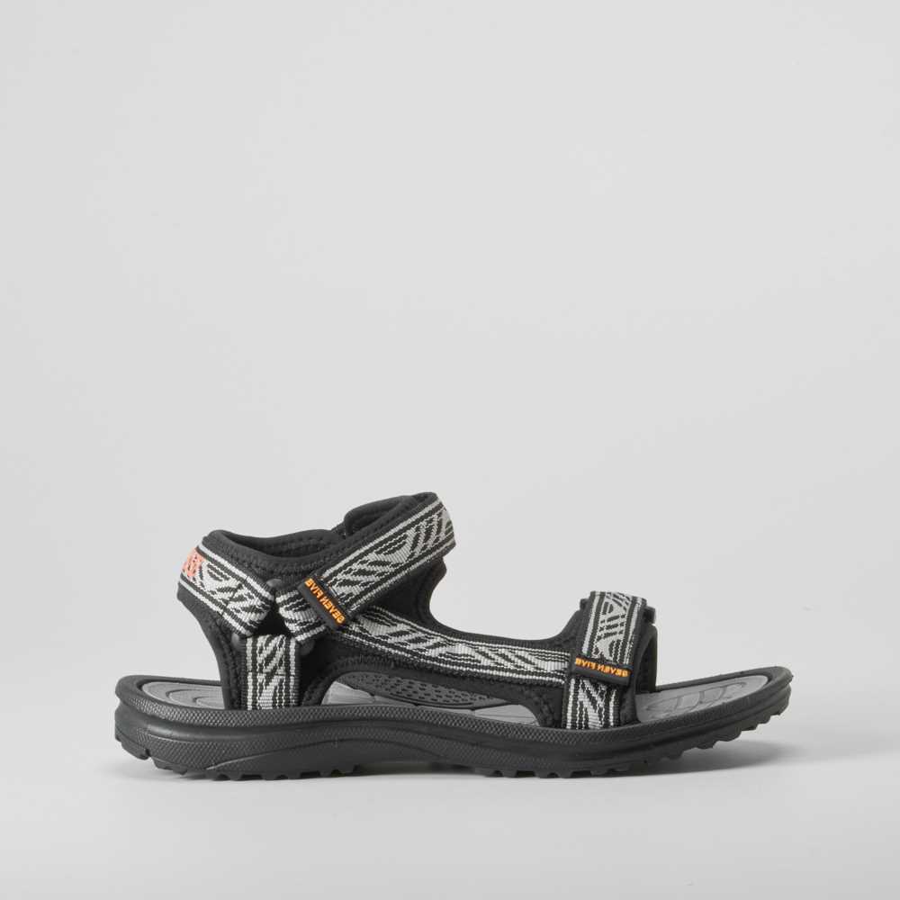 Sandalia deportiva casual negra SEVEN FIVE - Talla: 38