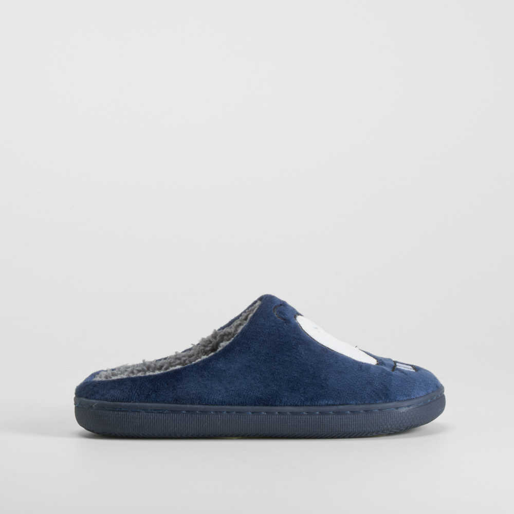 Zapatilla casa ojos infantil azul OLYNE - Talla: 32