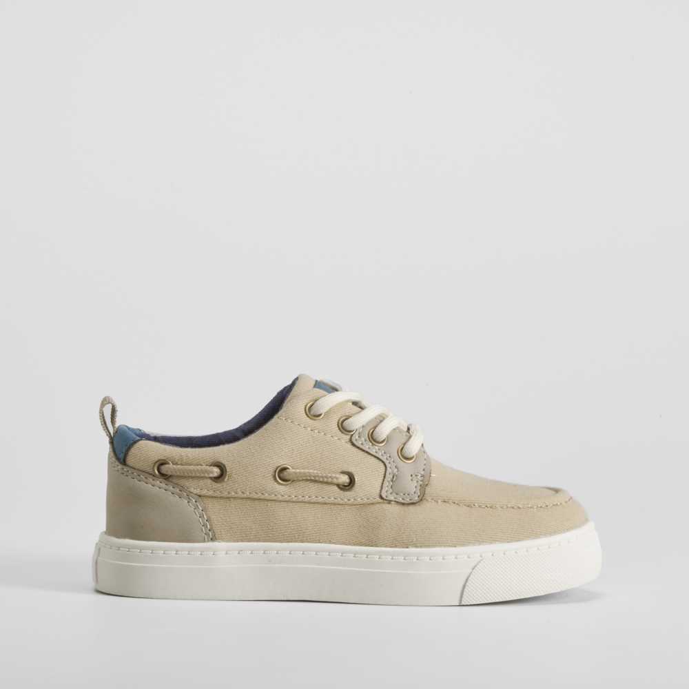 Náutico lona beige SEVEN FIVE - Color: BEIGE