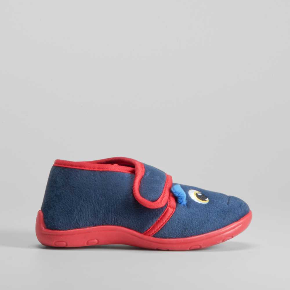 Zapatilla de casa azul ribete OLYNE - Talla: 27