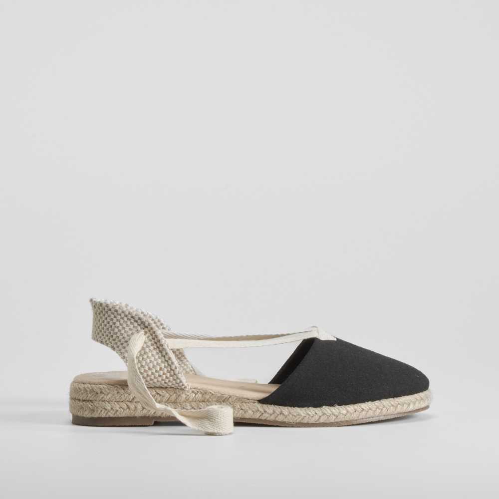 Alpargata de yute cintas negra OH GIRL - Talla: 40
