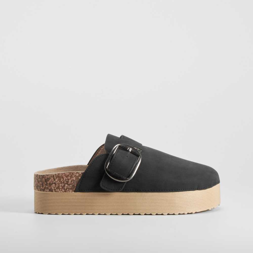 Zueco bio plataforma negro NYC - Talla: 41