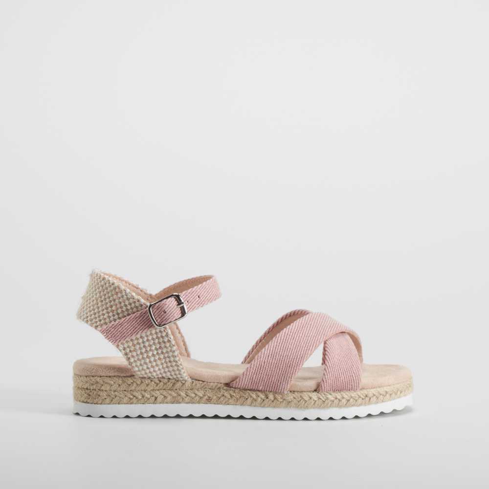 Sandalia yute cruzada rosa OH GIRL - Talla: 34