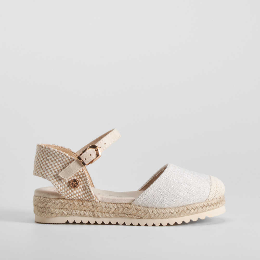 Sandalia yute beige XTI - Talla: 37